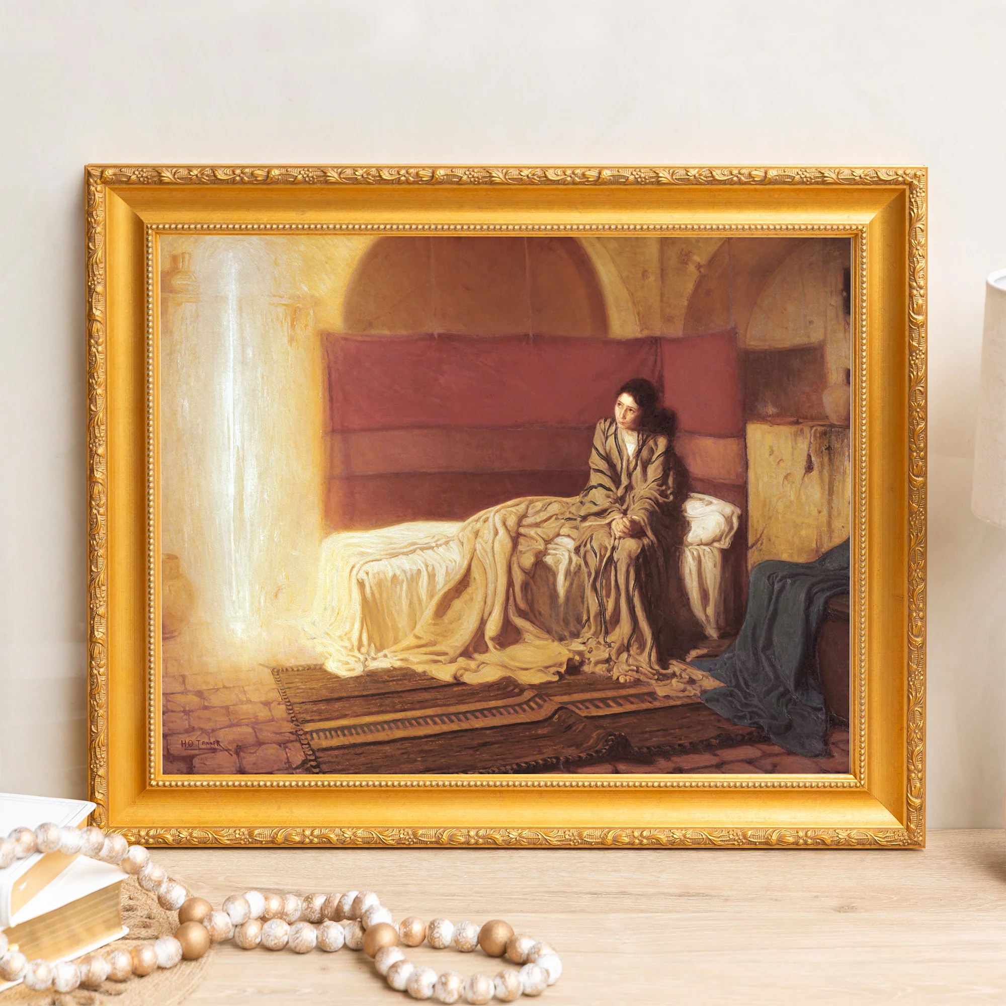 Tanner Annunciation Framed Canvas - Sacred Signature Collection - Image 9