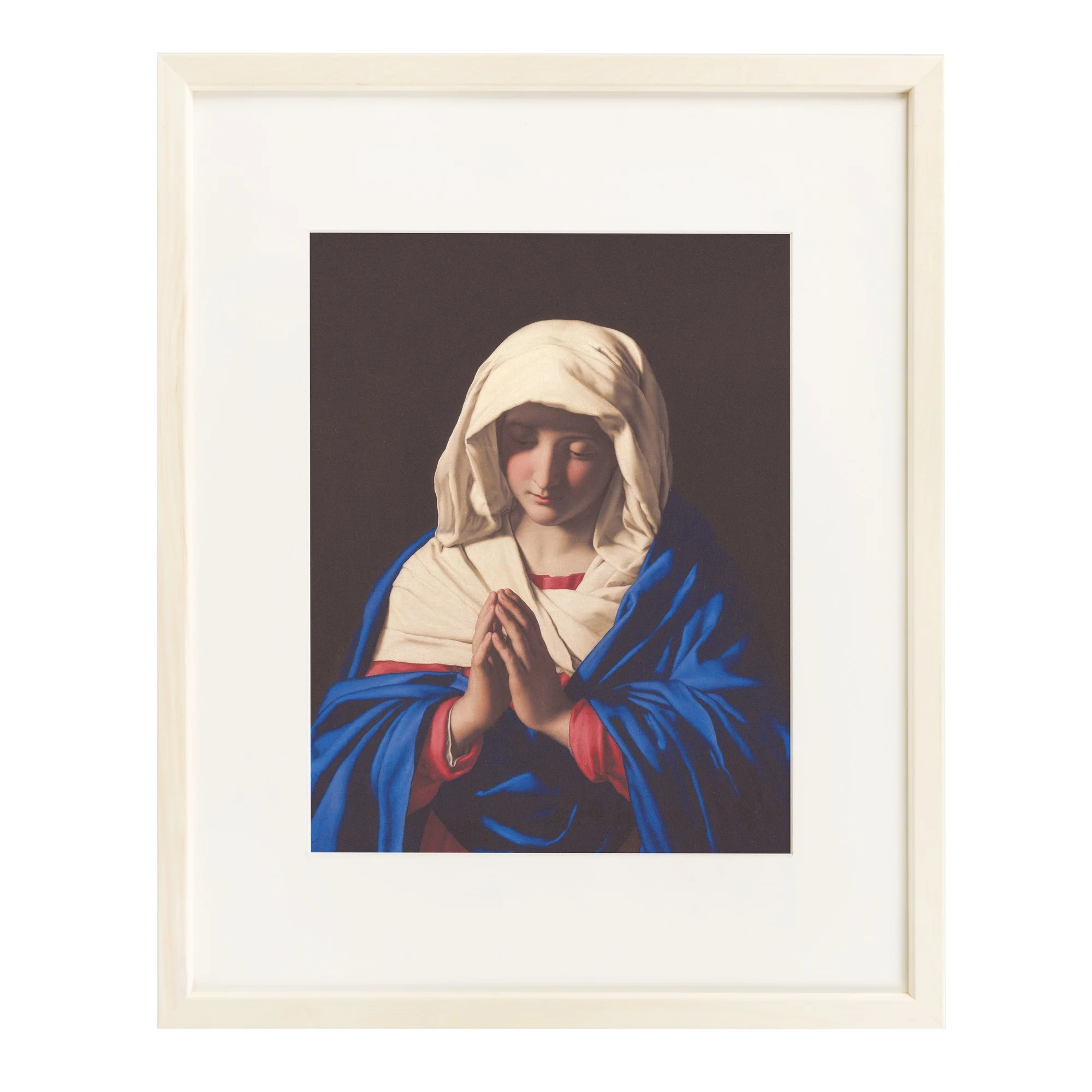 The Virgin in Prayer Framed Print - Image 7
