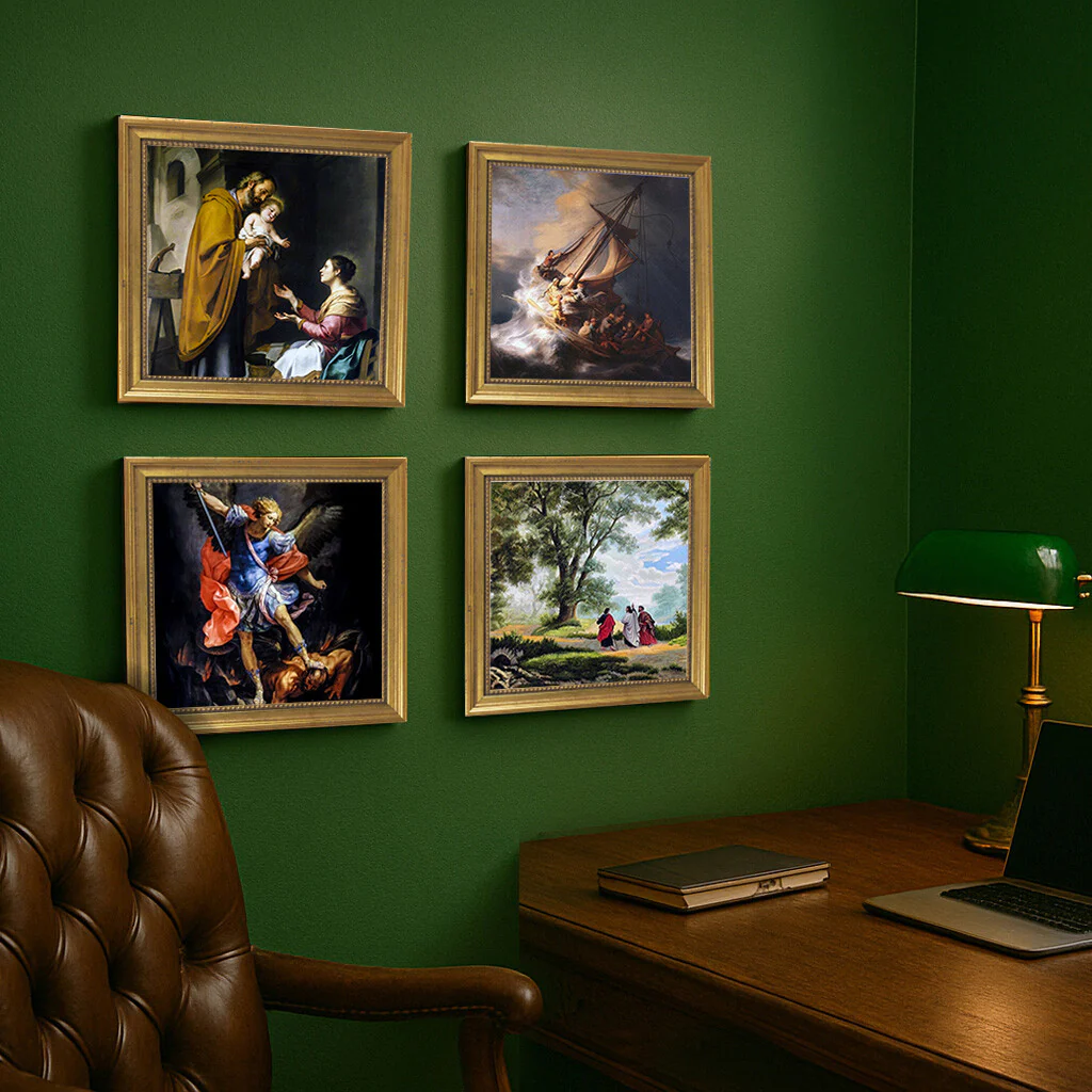 Tojetti's Our Lady of Lourdes Framed Canvas - Sacred Mini Collection - Image 10