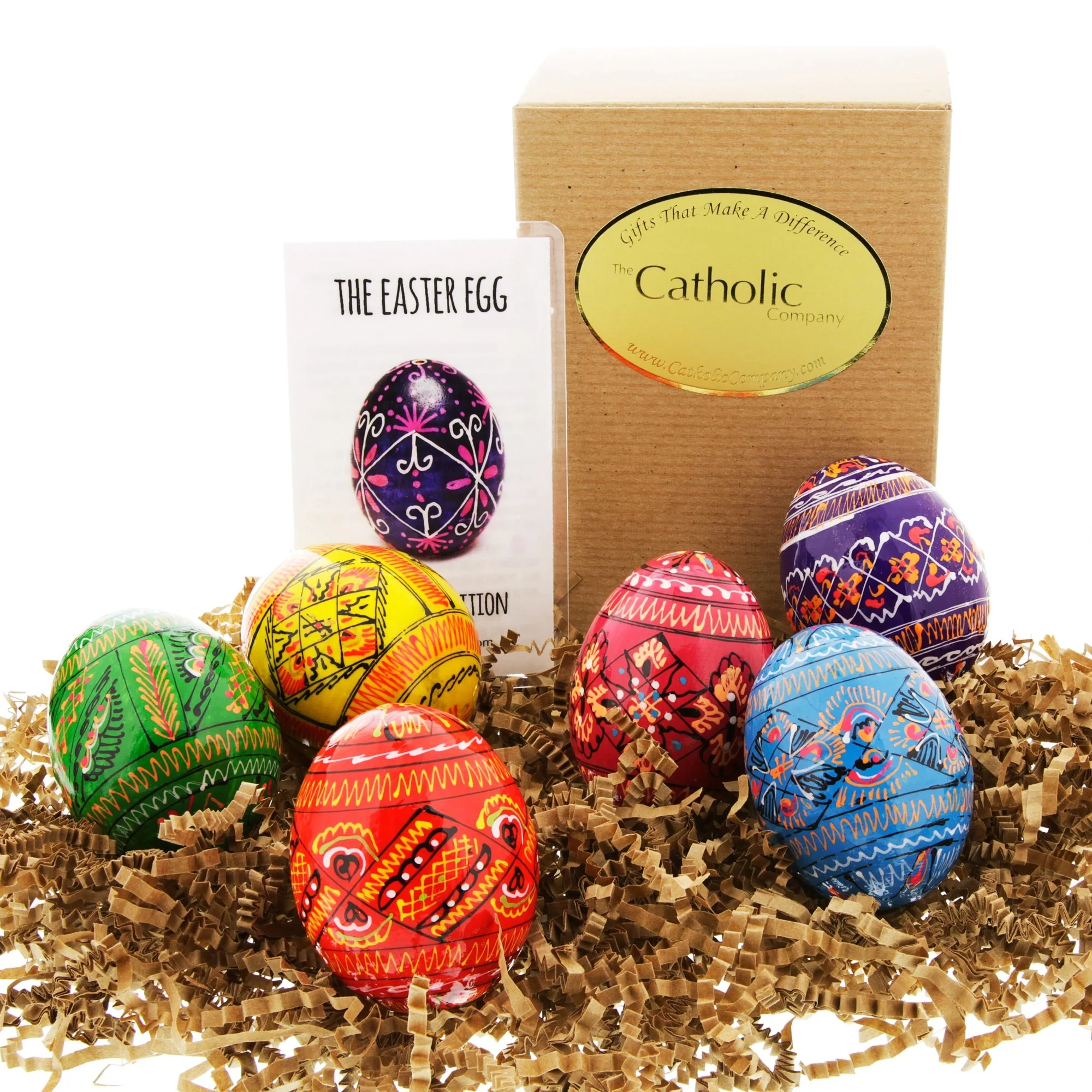 Wooden Easter Eggs - Set of 6 - Image 4